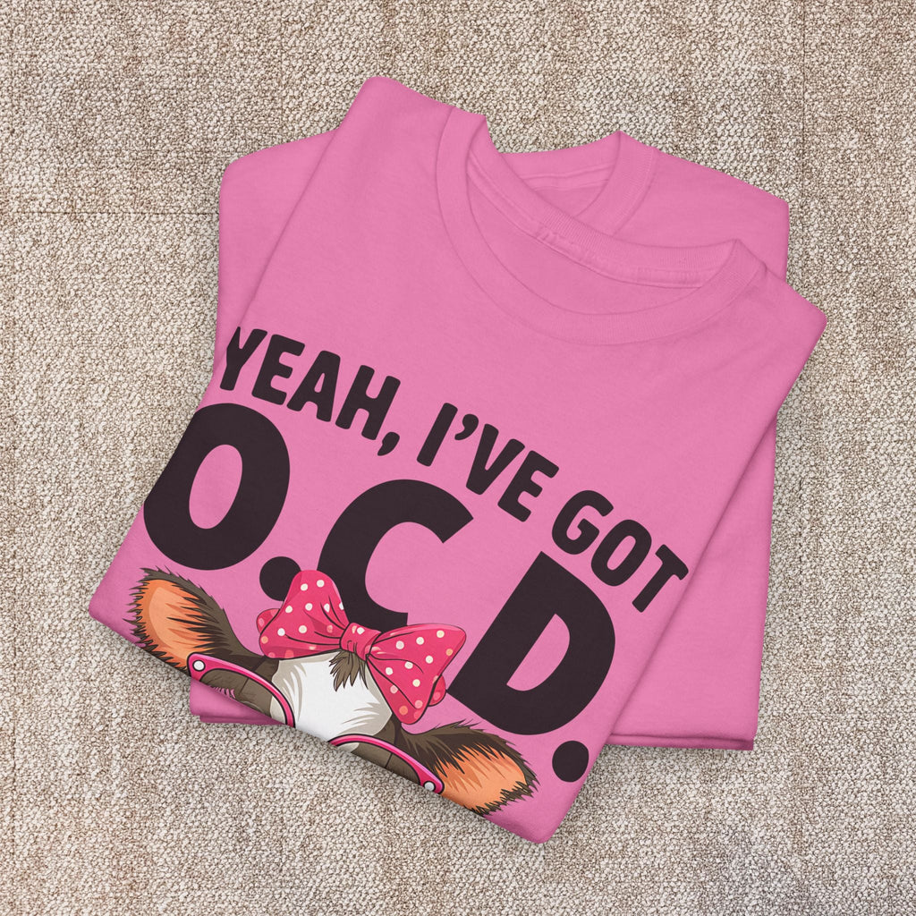 Yeah I’ve Got O.C.D. Old Cranky & Dangerous Cow T-Shirt | Funny Farm Humor Graphic Tee | Gildan 5000