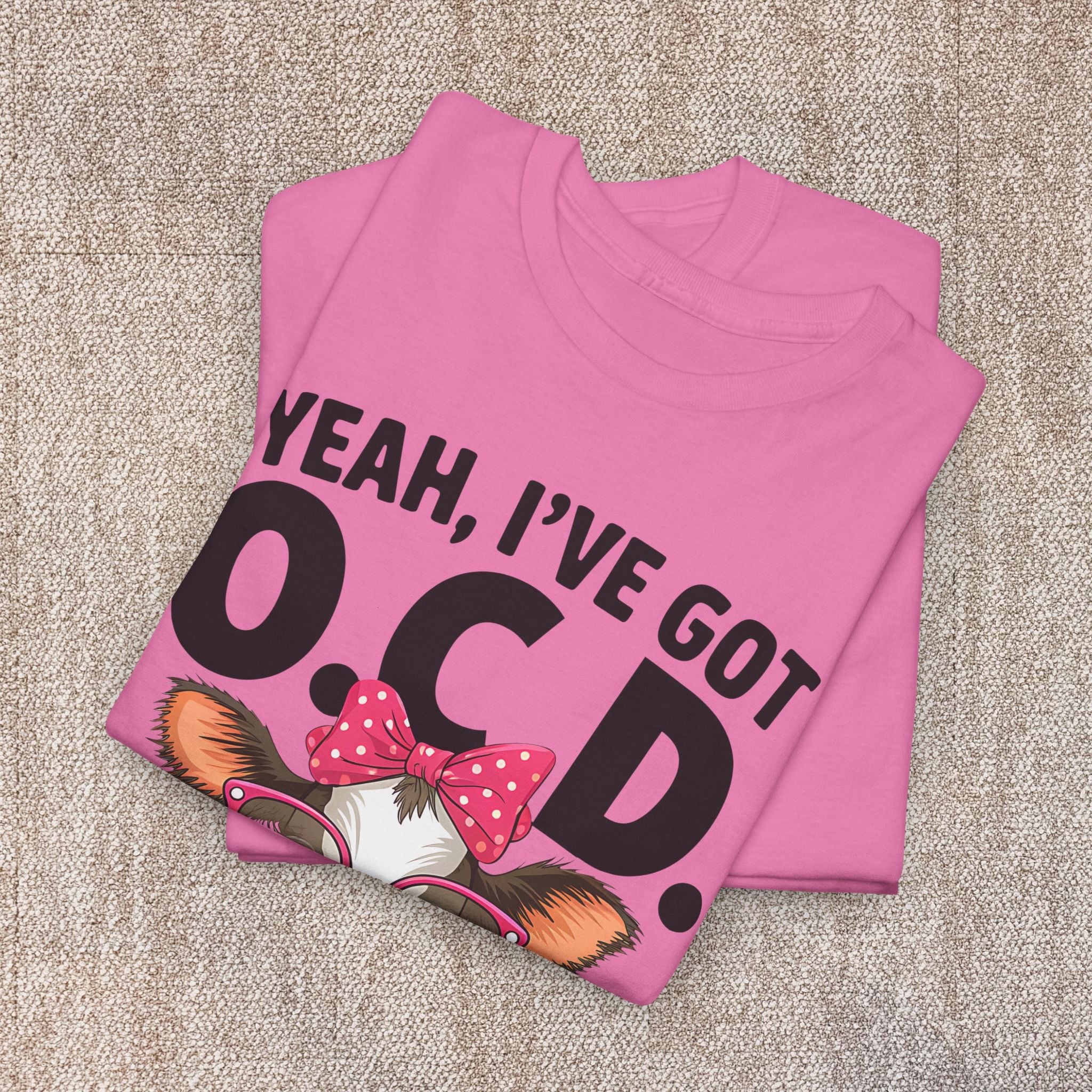 Yeah I’ve Got O.C.D. Old Cranky & Dangerous Cow T-Shirt | Funny Farm Humor Graphic Tee | Gildan 5000
