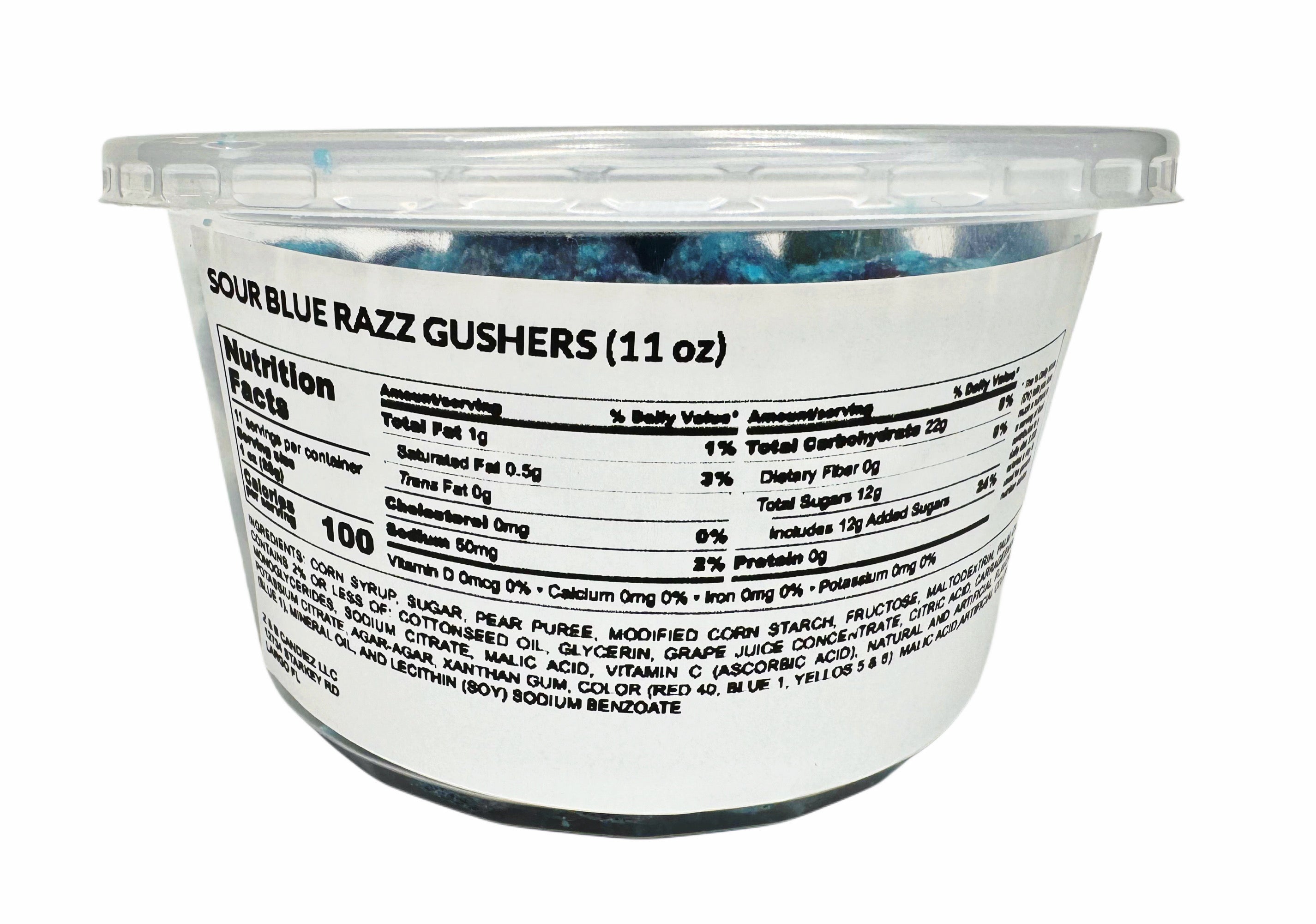 BLUE RAZZ GUSHERZ (SOUR OR SWEET)