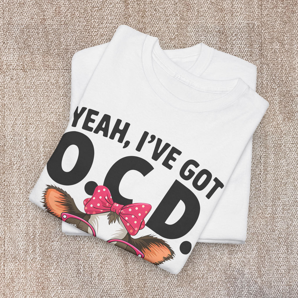 Yeah I’ve Got O.C.D. Old Cranky & Dangerous Cow T-Shirt | Funny Farm Humor Graphic Tee | Gildan 5000